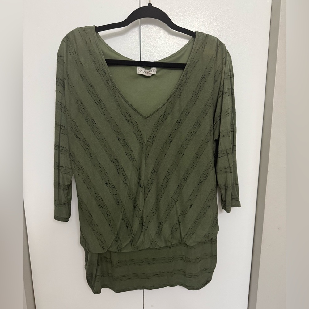 Knox Rose Sage Green Women's Blouse